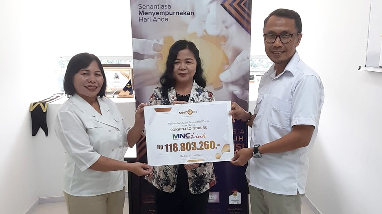 Bukan Kaleng-Kaleng, MNC Life Bayarkan Klaim Senilai Rp118 Juta. (Foto: MNC Media)