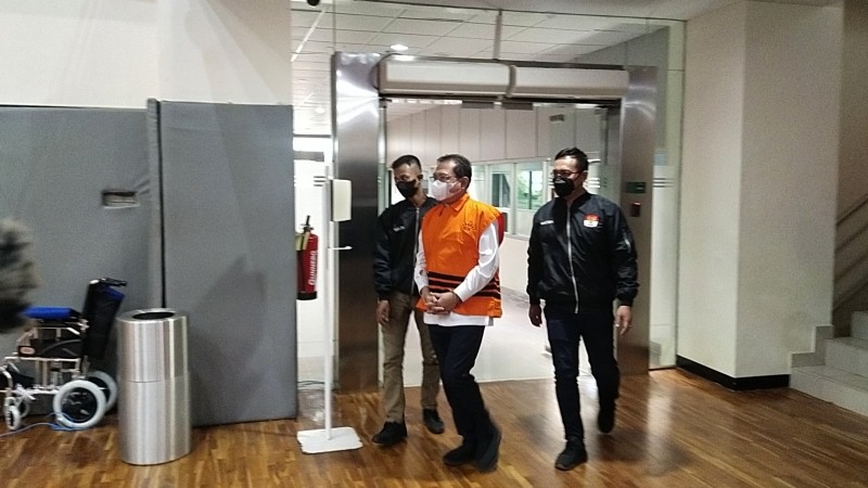 Sekretaris Mahkamah Agung, Hasbi Hasan ditahan KPK, Foto: Arie Dwi Satrio