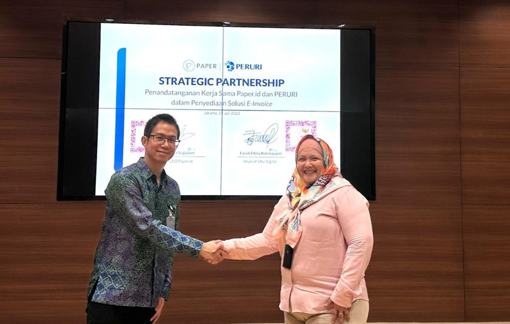 Peruri dan Paper.id Kerja Sama Luncurkan e-Invoice Solusi Efisiensi Bisnis (FOTO: Dok Ist)