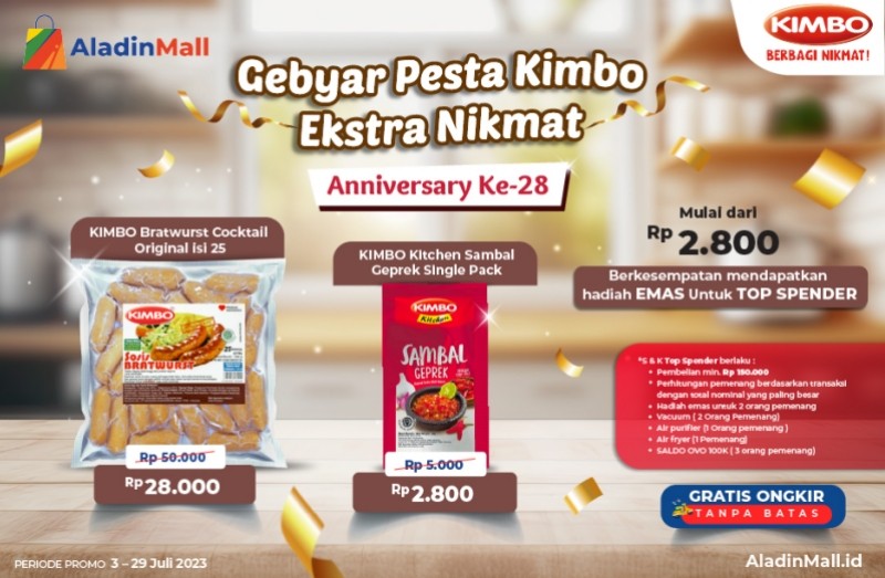 Jadi Top Spender Kimbo di AladinMall dan dapatkan emas (AladinMall)
