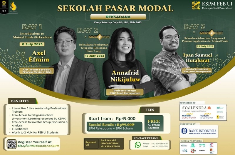 MNC Asset dan KSPM FEB UI Gelar Sekolah Pasar Modal Reksa Dana