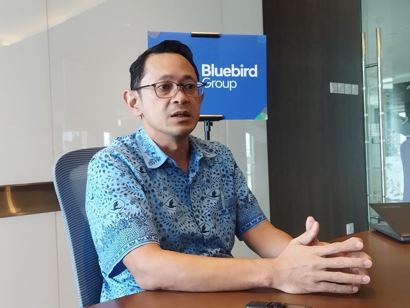 Blue Bird (BIRD) Bakal Jual Mobil Listrik Bekas Seharga Rp400 Jutaan. (Foto: Heri Purnomo/MNC Media)