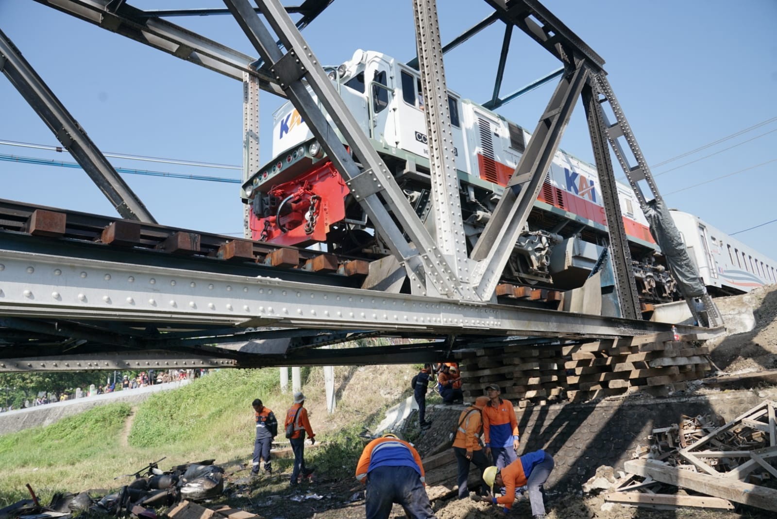 Usai Kecelakaan KA Berantas, KAI Pastikan Jalur Jerakah-Semarang Poncol Kembali Normal (FOTO:Dok Ist)