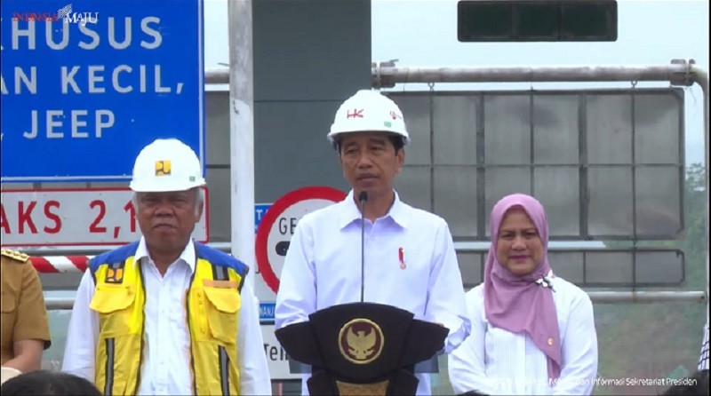 Jokowi Resmikan Tol Bengkulu-Taba Penanjung Senilai Rp4,8 Triliun (Foto MNC Media)