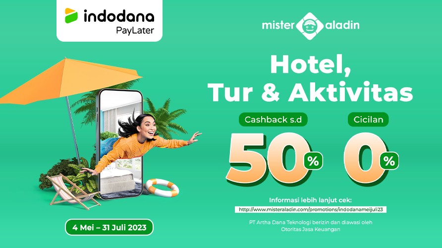 Mau Liburan? Pakai Indodana di Mister Aladin, Cashback hingga 50 Persen (foto: MNC Media)