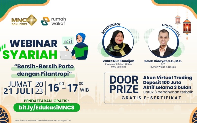 Webinar gratis dari MNC Sekuritas Bersih-Bersih Porto dengan Filantropi (MNC Sekuritas)