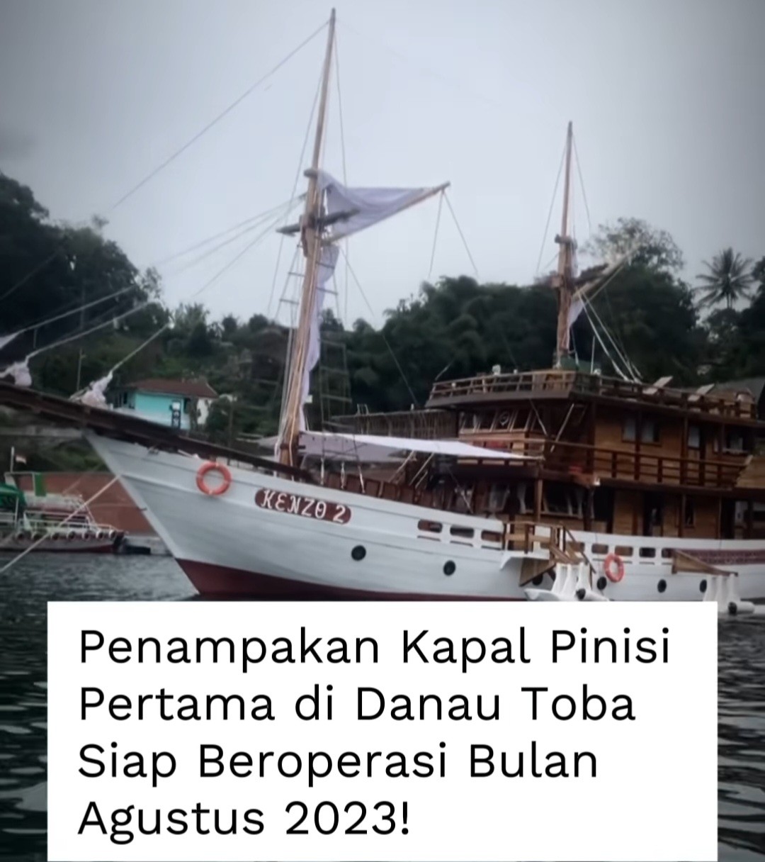 Kapal Pinisi Pertama akan Berlayar di Danau Toba, Harga Sewanya Rp20 Juta per Hari (FOTO:Dok Instagram Sandiaga Uno)