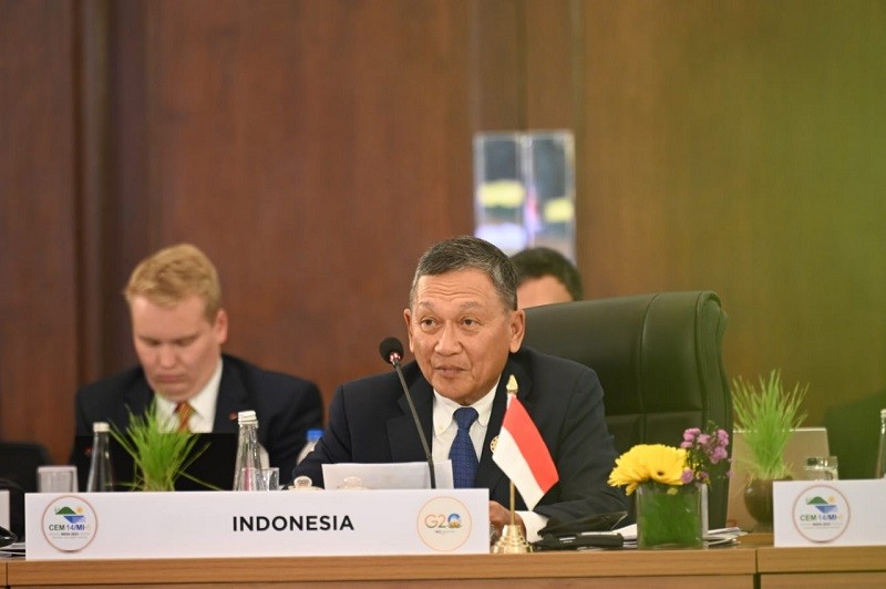 Arifin Tasrif Bicara Soal Potensi Hidrogen Hijau RI di COP28. (Foto: MNC Media)