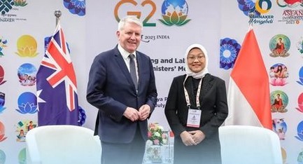 Bertemu Menteri Australia, Menaker Bahas Kelanjutan Dua MoU. Foto: instagram Kemnaker.