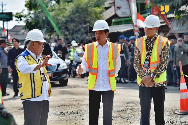 Jokowi: Jalan Surakarta-Purwodadi Tak Pernah Beres dari Saya Kecil (foto kementerian pupr)