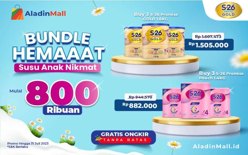 Procal Gold Tebar Diskon hingga Rp100 Ribuan dan Gratis Ongkir di AladinMall. Foto:  MNC Media