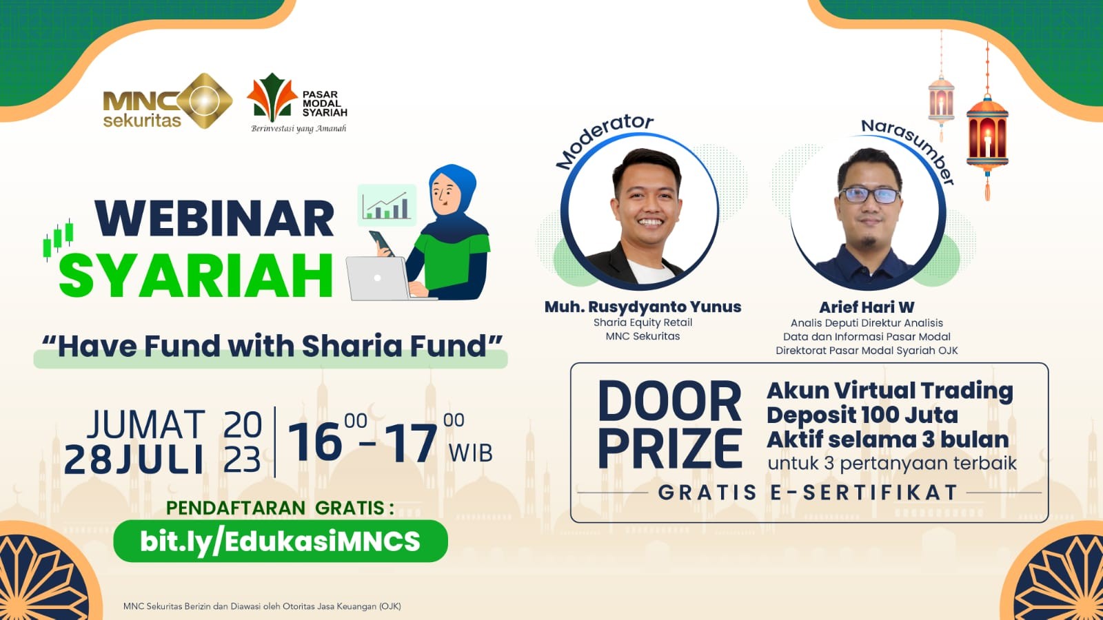 Ingin Investasi Reksa Dana Syariah? Cek Webinar MNC Sekuritas Have Fund with Sharia Fund. (Foto: MNC Media)
