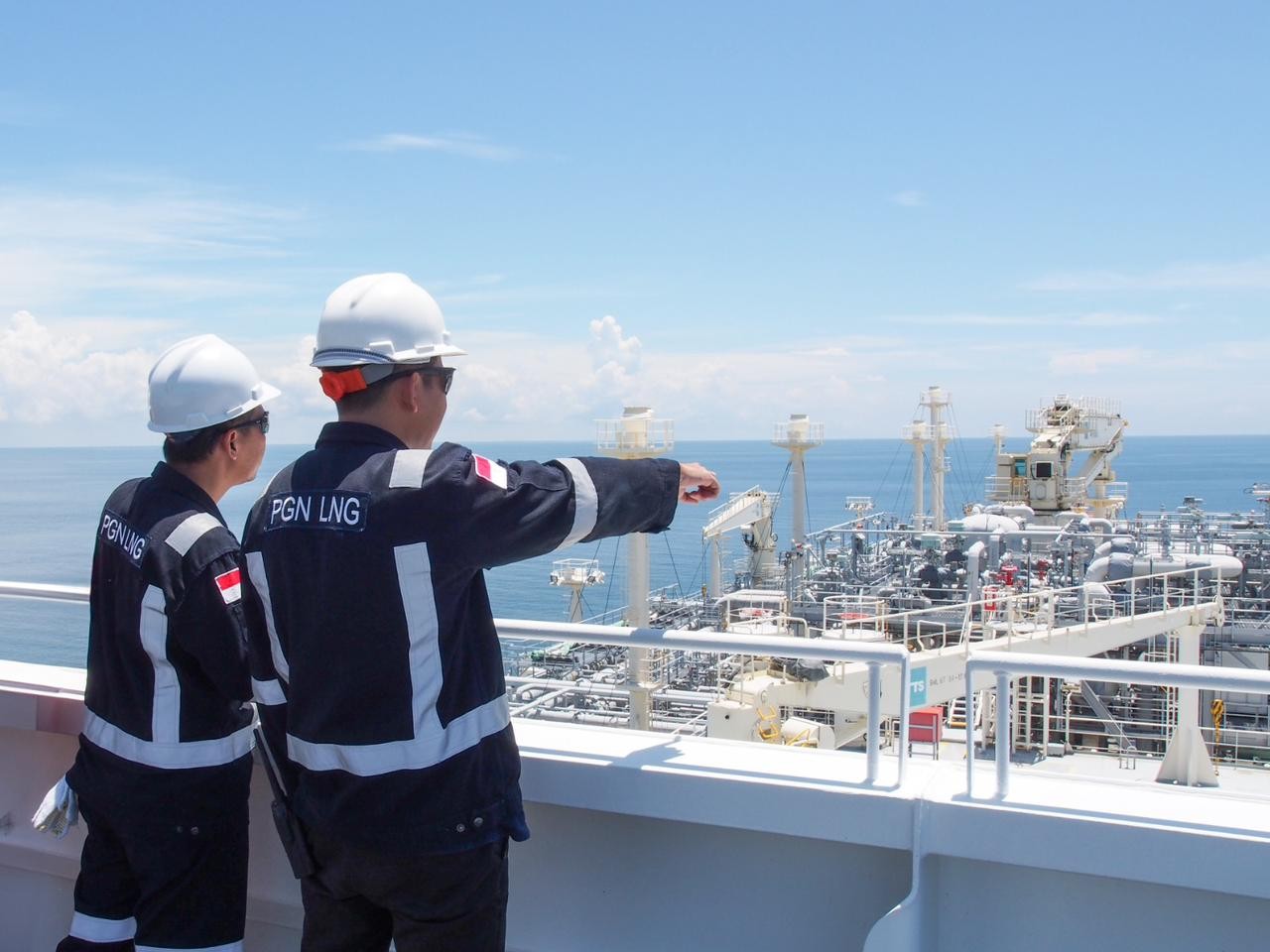 PGN LNG Operasikan FSRU Lampung, Topang Distribusi Gas Bumi di Jawa Bagian Barat. Foto: MNC Media.