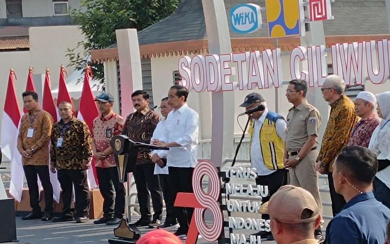 Jokowi: Sodetan Ciliwung baru bisa selesaikan 62 persen masalah banjir di Jakarta. Foto: Raka