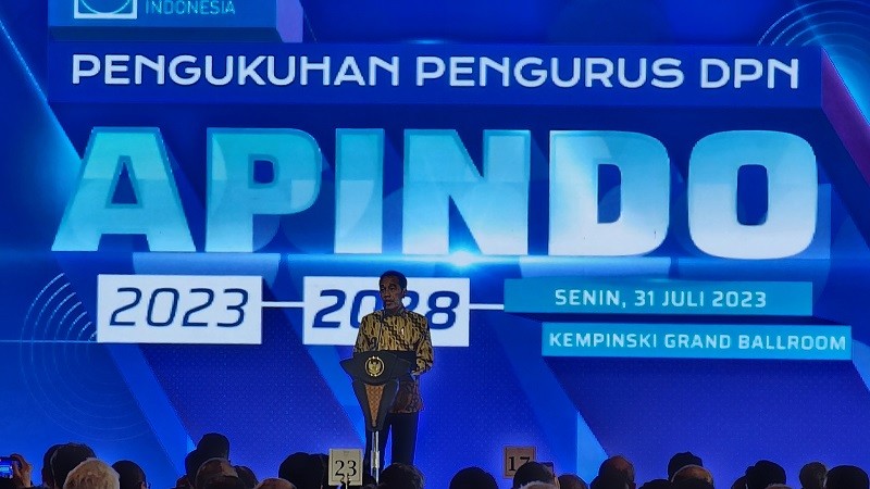 Dapat Bisikan RI Bisa Jadi Negara Maju, Jokowi Wanti-Wanti Ini ke Pengusaha (Foto MNC Media)