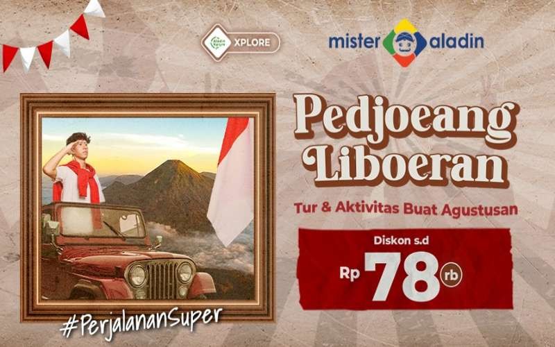 Ada diskon hingga Rp78 ribu untuk pejuang liburan di Mister Aladin. Foto: MNC Media 