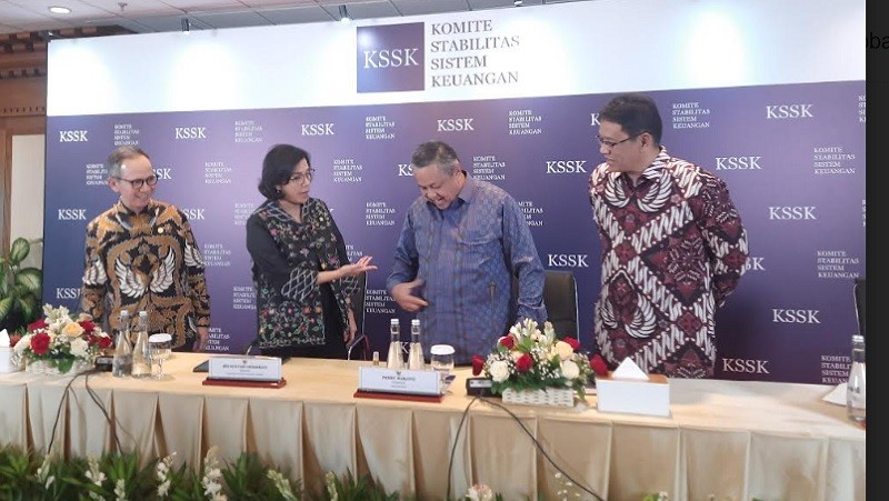 Sri Mulyani Cs Pastikan Stabilitas Sistem Keuangan RI Aman (Foto Michelle)
