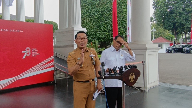 Kemacetan Bandung Raya Capai 40 Persen, Jokowi dan Ridwan Kamil Ratas soal Transportasi Massal. (Foto: Raka/MNC Media)