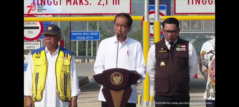 Jokowi Resmikan Jalan Tol Ciawi-Sukabumi. (Foto: MNC Media)