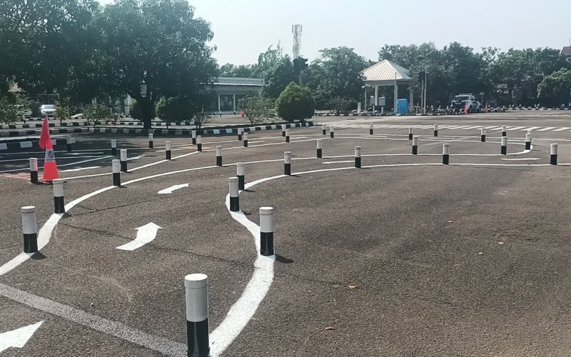 Korlantas Polri akhirnya mengubah lintasan zig-zag ujian SIM C (Bachtiar Rojab/MPI)