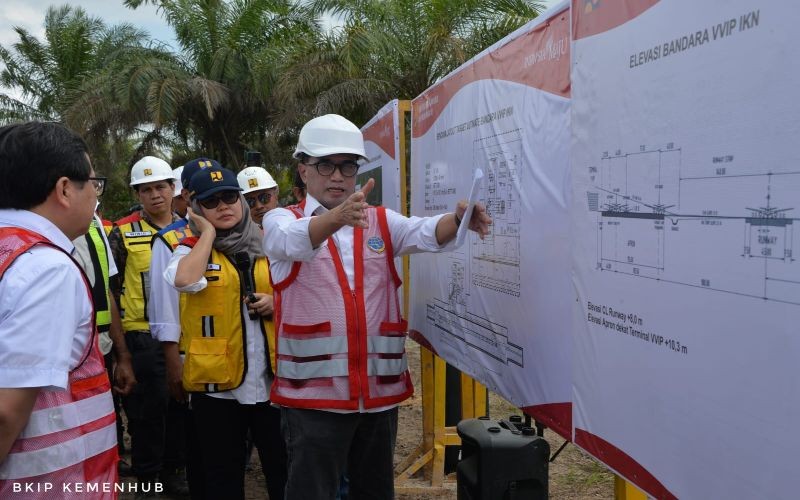 Pembangunan Bandara VVIP IKN dipercepat, ditargetkan bisa digunakan 17 Agustus 2024. Foto: Dok Kemenhub