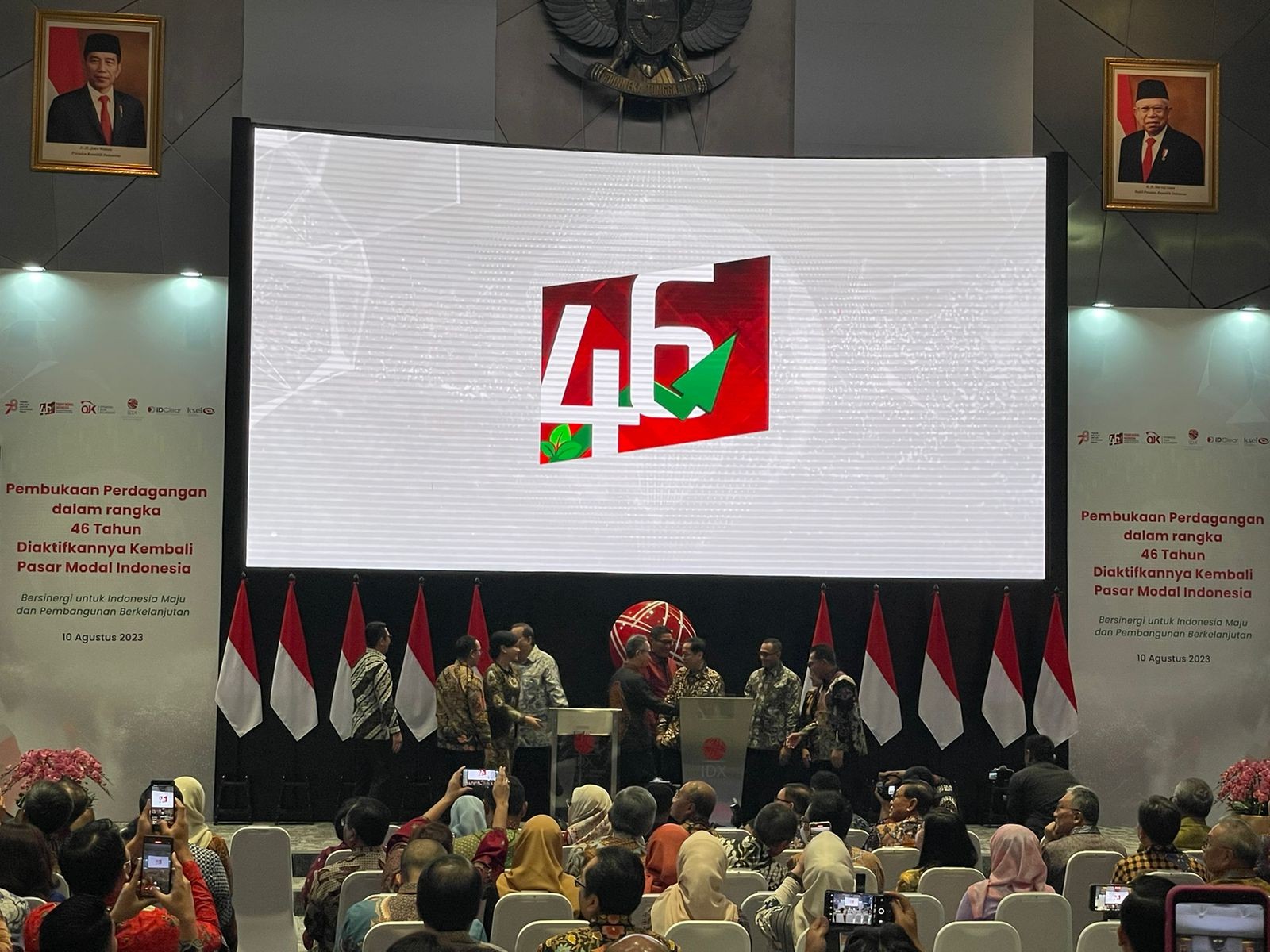 Semarak Emiten Melantai di Bursa Warnai Ultah Pasar Modal ke-46 (Foto: IDX Channel/ Hatim)