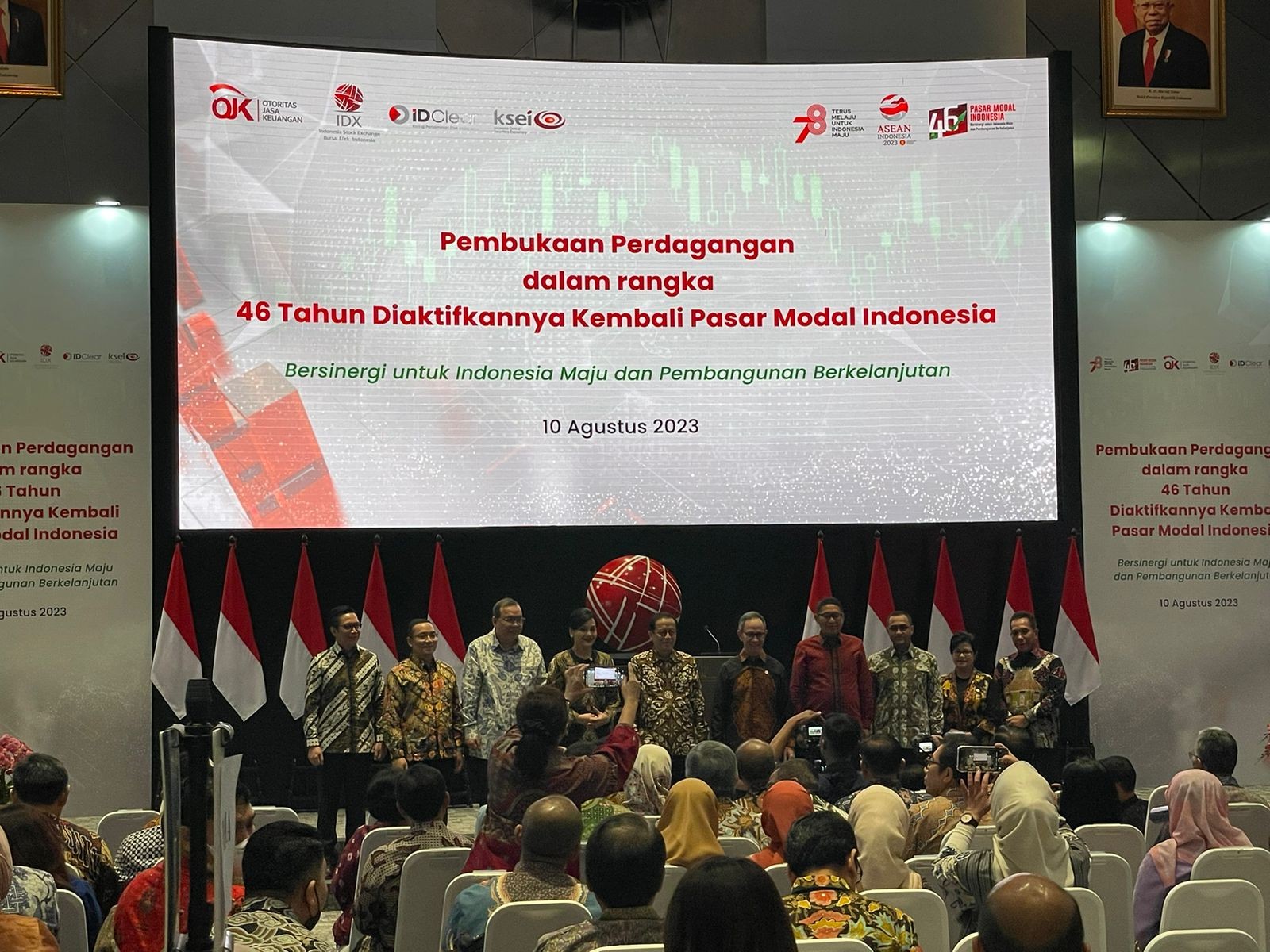 HUT ke-46, Kapitalisasi Pasar Modal RI Tertinggi di Kawasan ASEAN (Foto: IDX Channel/ Hatim)