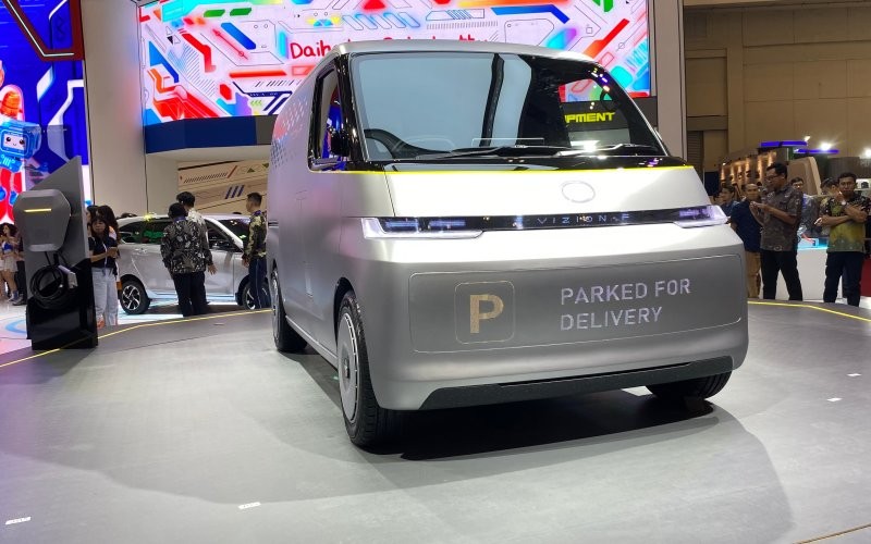 Daihatsu pamerkan mobil listrik konsep di GIIAS 2023. (Muhammad/MPI)