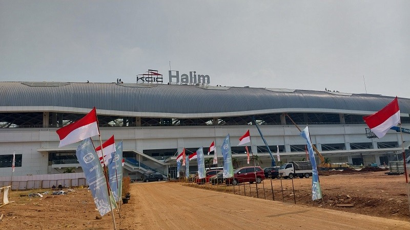 Target Kelar Agustus, Begini Penampakan dan Progres Stasiun Kereta Cepat Halim (Foto Ikhsan MPI)