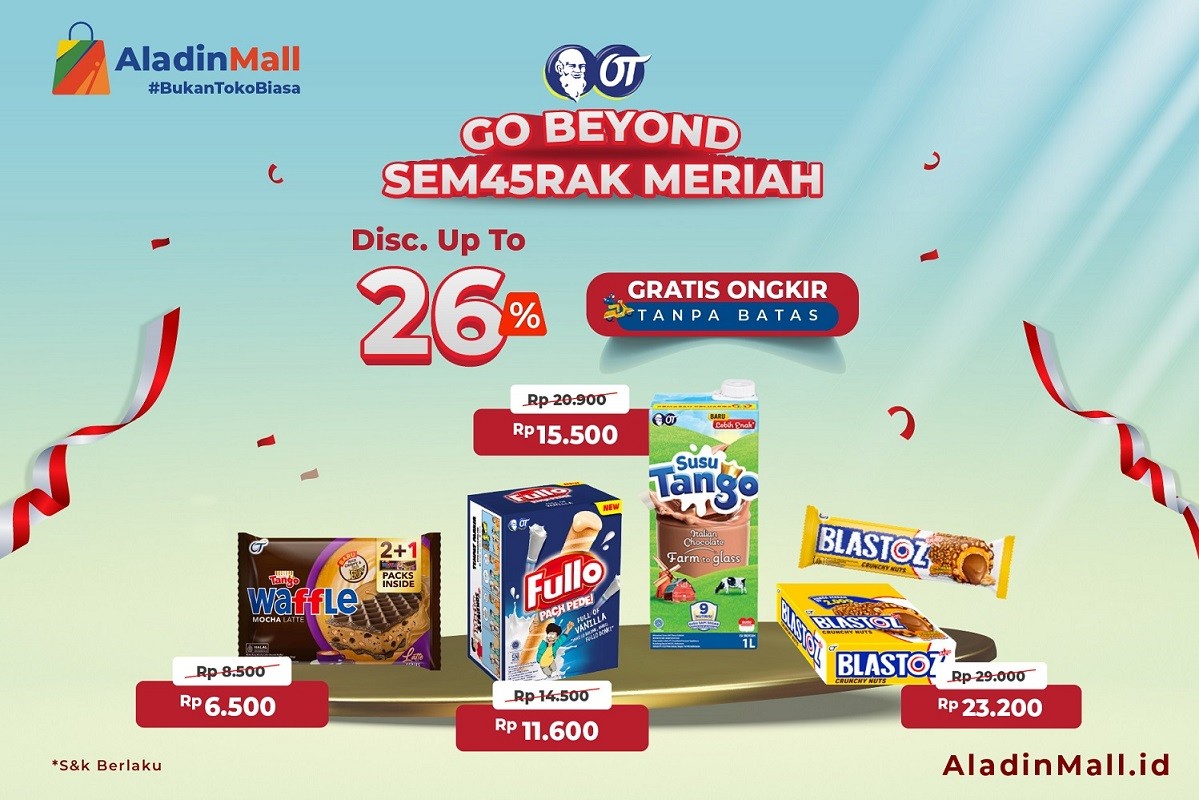 Promo Kemerdekaan Di AladinMall, Diskonnya Gede Dan Gratis Ongkir Tanpa ...