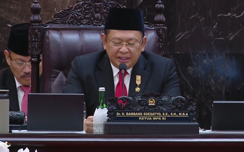 Ketua MPR Bambang Soesatyo (YouTube/Sekretariat Presiden)