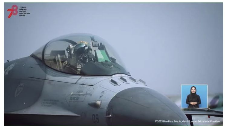 10 Jet Tempur F-16 akan Flypass pada Detik-Detik Proklamasi HUT ke-78 RI. (Foto: MNC Media)