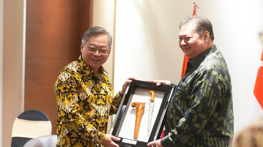 Indonesia-Singapura Perkuat Kerja Sama Ekonomi, Ini Pesan Airlangga (Foto: MNC Media)