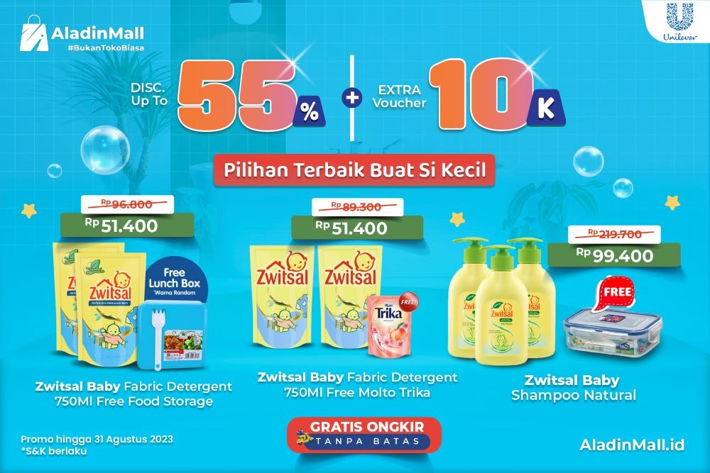 Promo Zwitsal di AladinMall Banjir Diskon, Gunakan Kode Voucher Berikut Ini. Foto: MNC Media.
