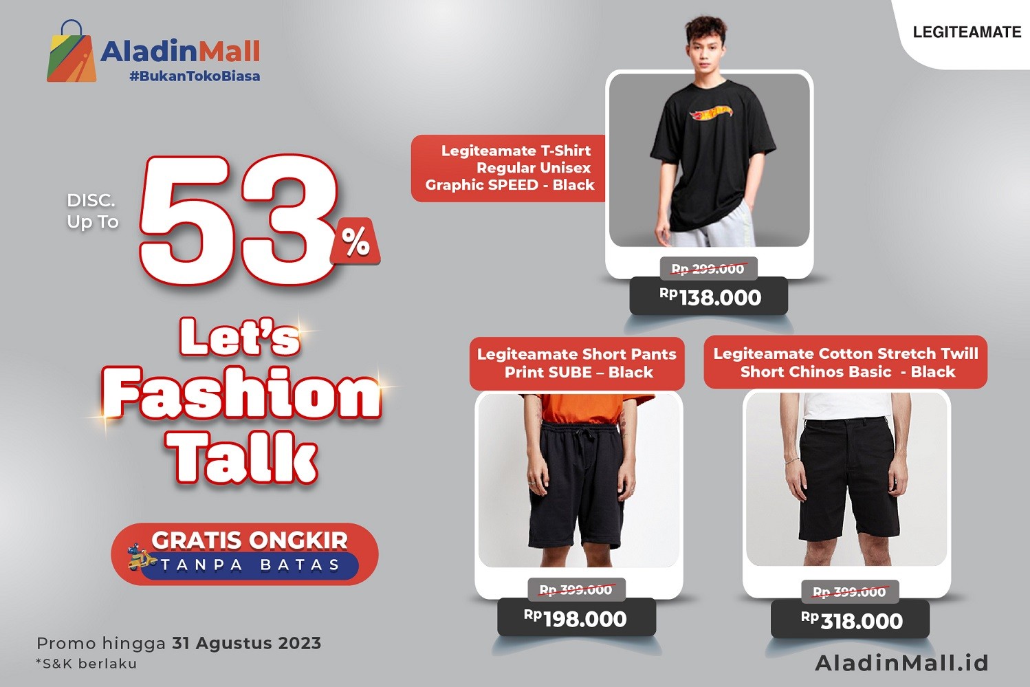 Jangan Lewatkan Promo Legiteamate di AladinMall, Diskonnya Gede Lho. (Foto MNC Media)