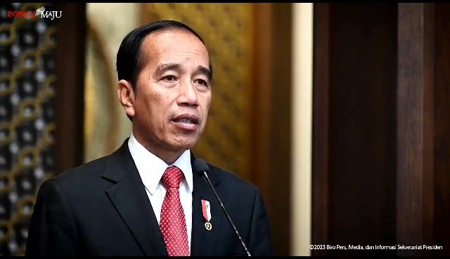 Jokowi Dorong AMMTC ke-17 Hasilkan Kolaborasi Berantas Kejahatan Transnasional. (Foto: Puteranegara/MNC Media)