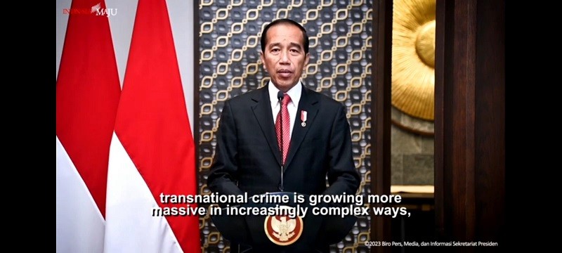 Kejahatan Transnasional Ancaman Serius, Jokowi Minta Penanganannya Makin Adaptif. (Foto: Dok. Biro Pers Setpres)