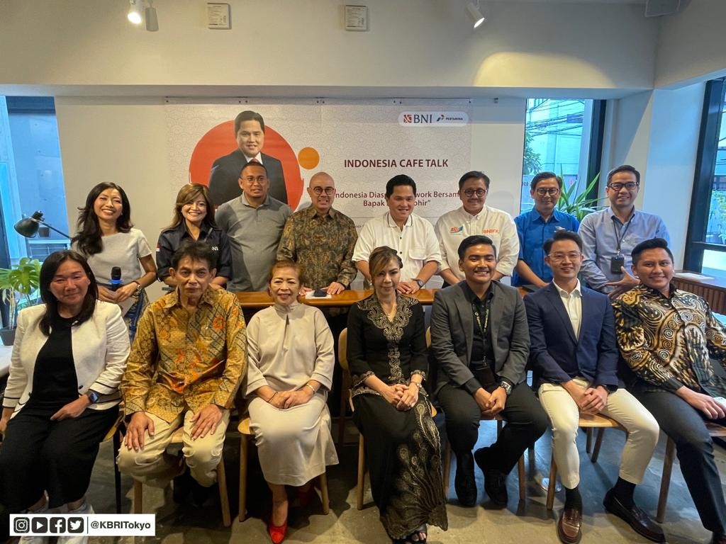 Bertemu Pengusaha Diaspora RI di Jepang, Erick Thohir Harap Bisa Jadi Inspirasi WNI Lain. (Foto Istimewa)