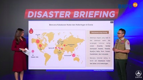 BNPB: Karhutla dan Banjir di Musim Kemarau Jadi Fenomena Global. (Foto: Binti/MNC Media)