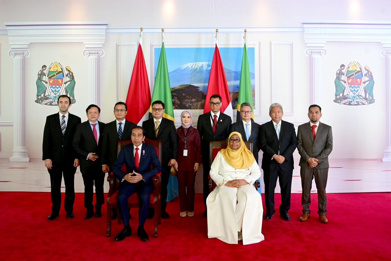 Presiden Tanzania Kunjungi Indonesia, Bawa 131 Pengusaha. (Foto: MNC Media)