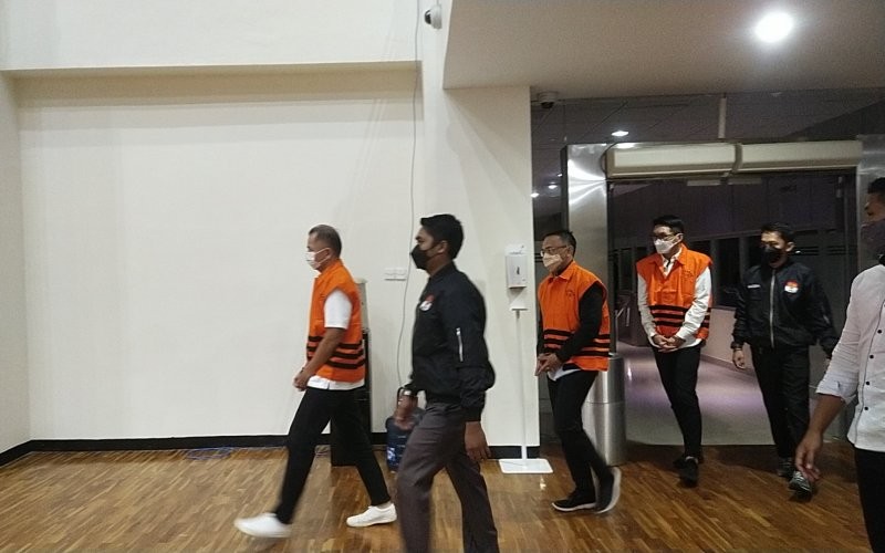 KPK membeberkan kerugian negara akibat korupsi bansos beras Kemensos  (Arie Dwi Satrio/MPI)
