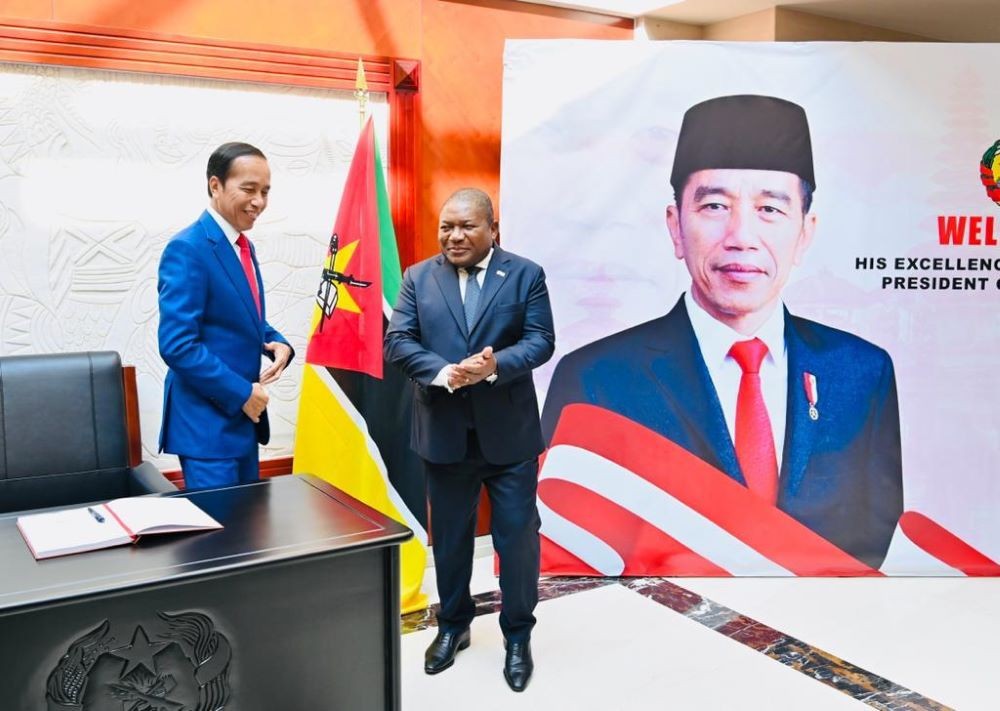 Jokowi Dorong Ekspor Produk Kereta BUMN RI ke Mozambik. Foto: MNC Media.