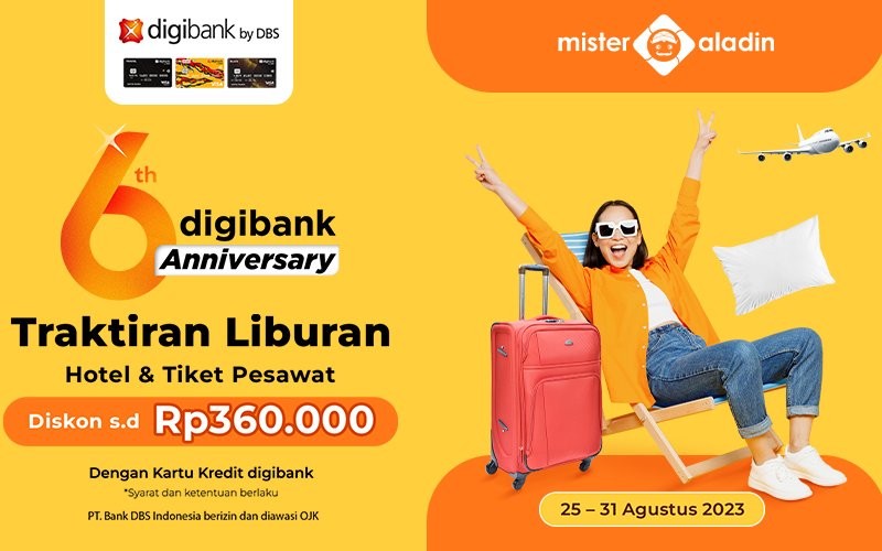 Spesial Anniversary Digibank, Ada Promo Traktiran Liburan Rp360 Ribu di Mister Aladin (MIster Aladin)