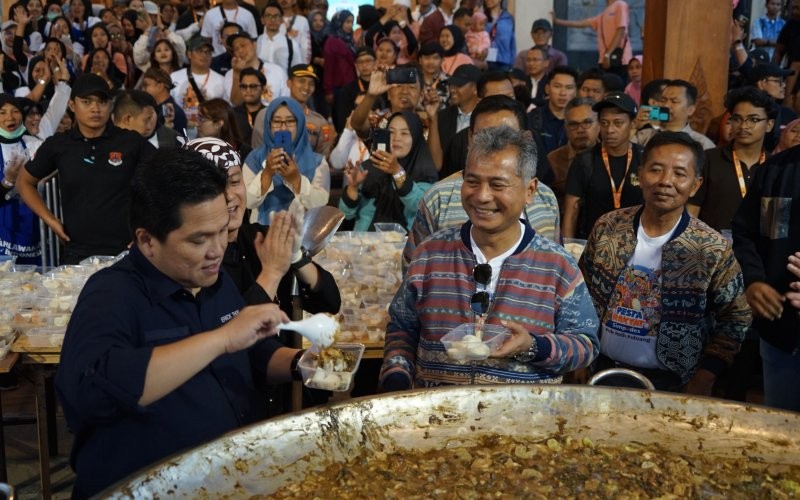 Menteri BUMN Erick Thohir di Pesta Rakyat Simpedes BRI, Jatim (Simpedes)