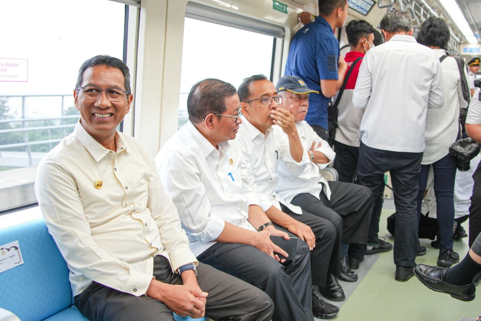 Heru Budi Harap LRT Jabodebek Bisa Permudah dan Percepat Mobilitas Masyarakat. (Foto Pemprov DKI Jakarta)