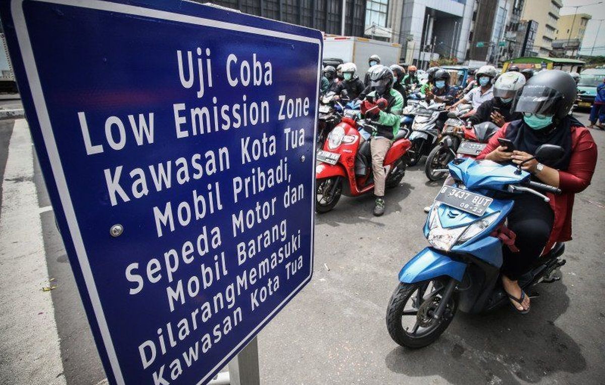 Pemprov DKI menganggarkan 51 kali tilang razia uji emisi hingga akhir tahun 2023. (MNC Media)