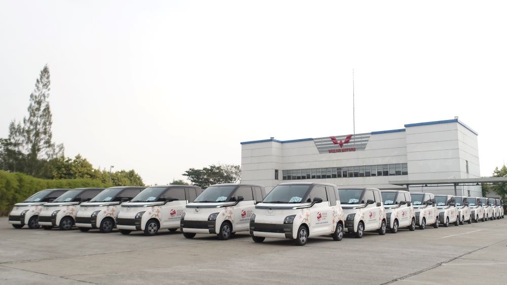 Wuling Air ev Kenakan Livery Batik Khas Betawi di  KTT ASEAN, Ini Filosofinya. Foto: MNC Media.