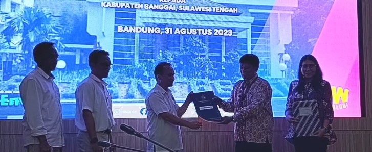 Badan Geologi Serahkan Aset Empat Sumur Bor ke Pemkab Banggai. (Foto: MNC Media)