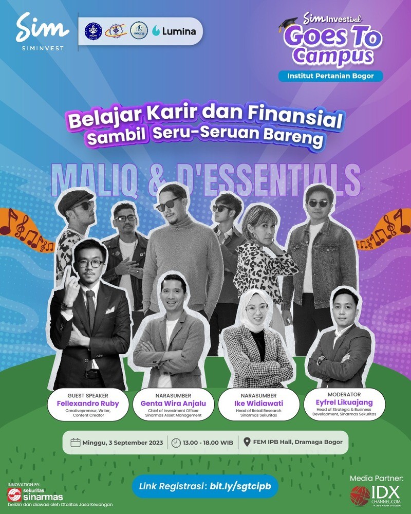 Belajar Karier dan Finansial Sambil Nonton Maliq & D'Essentials di SimInvest. (Foto: MNC Media)