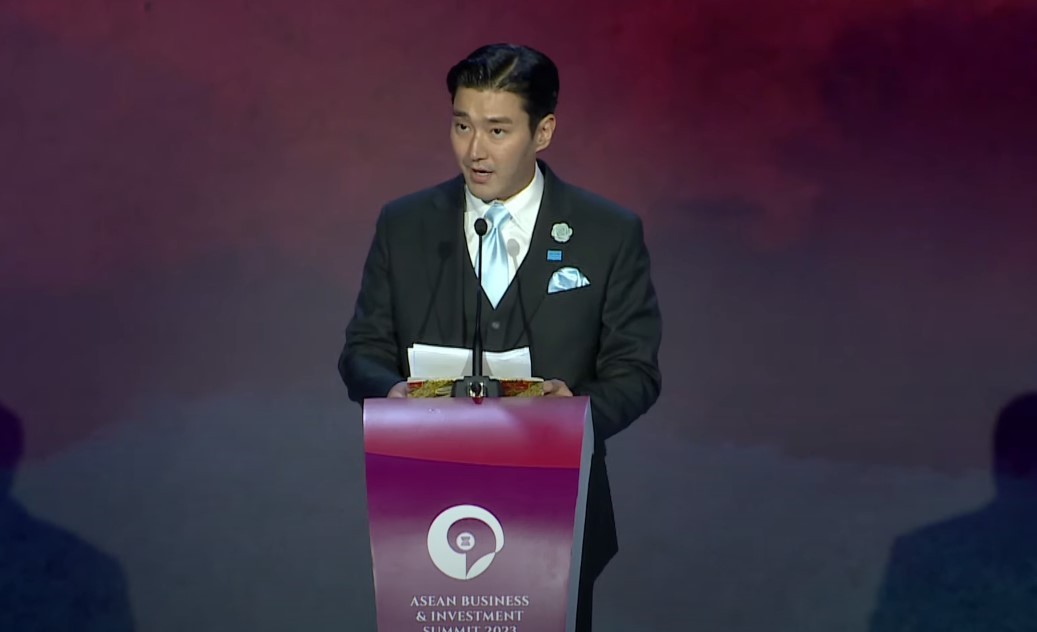 Hadiri KTT ASEAN, Siwon Sampaikan Mimpinya untuk Anak-Anak Asia Tenggara (foto: MNC Media)
